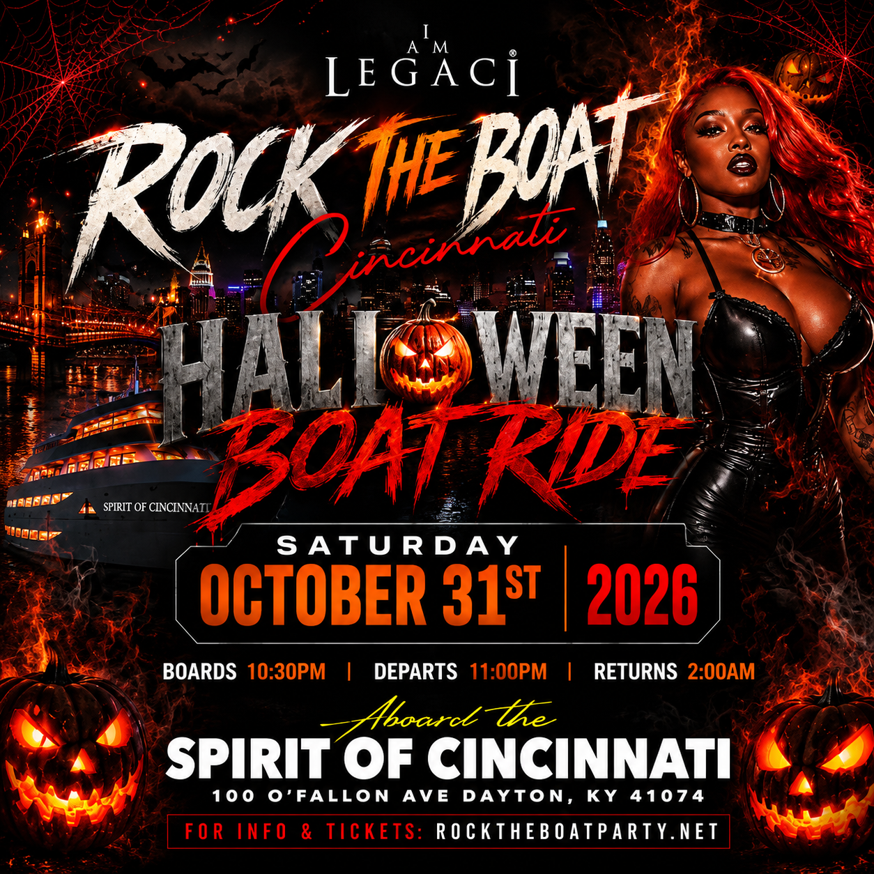 ROCK THE BOAT CINCINNATI ANNUAL HALLOWEEN BOAT RIDE 2026 
