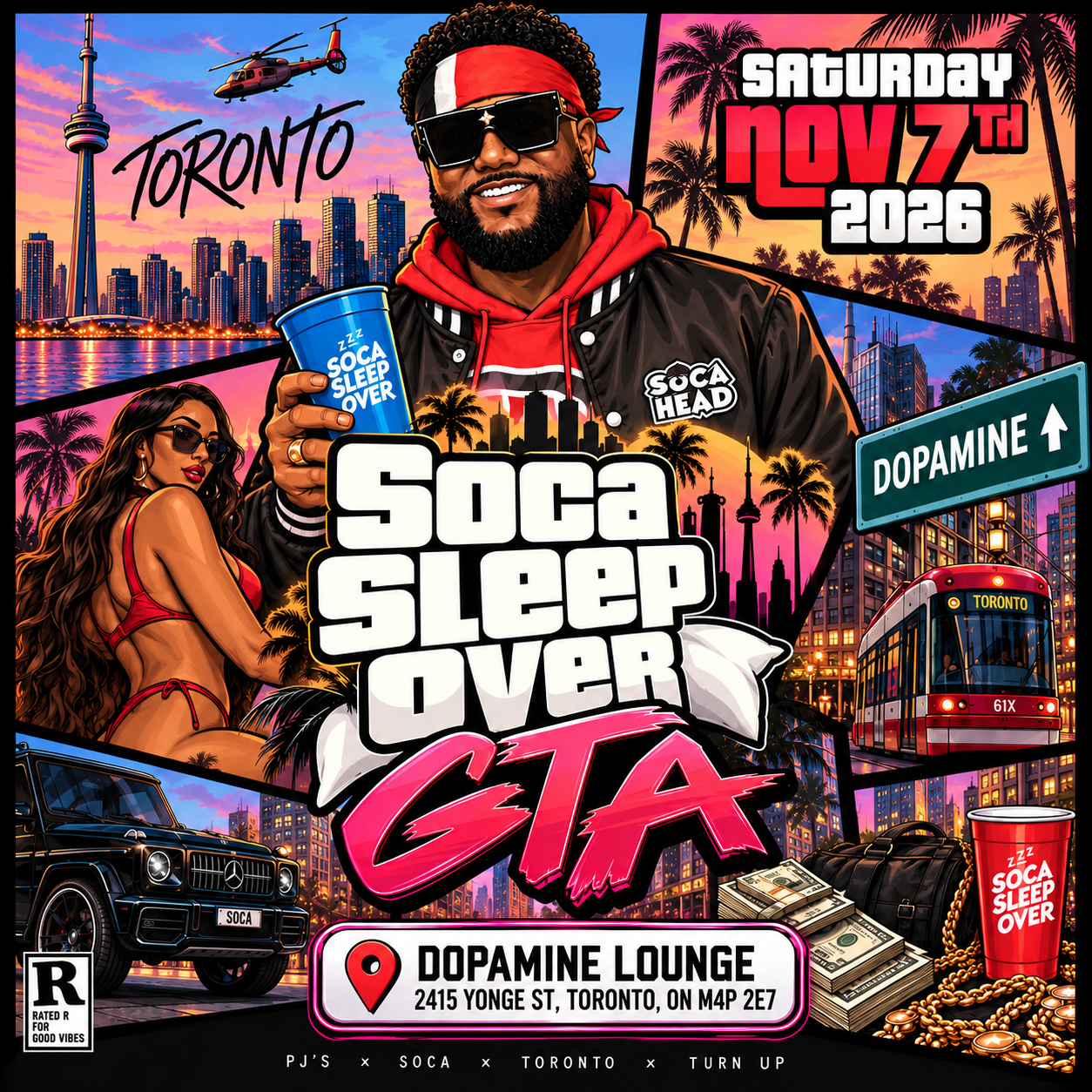 Soca Sleep Over - GTA Edition 