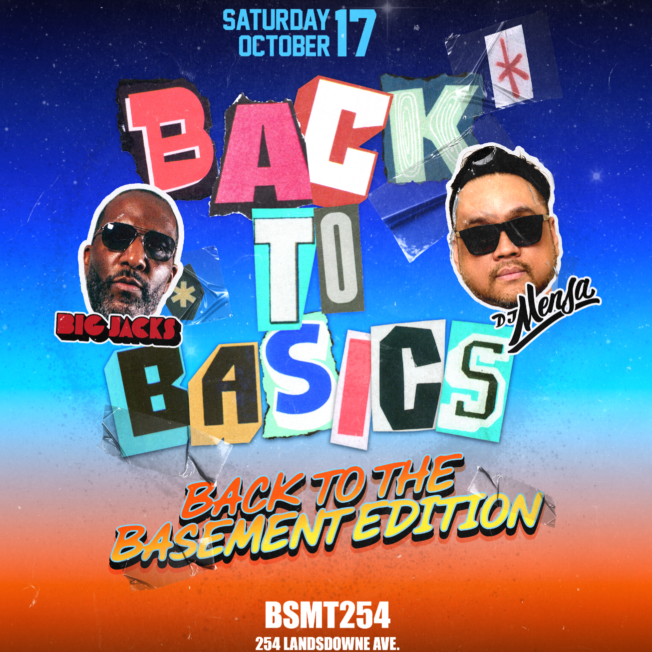 BACK TO BASICS: BACK TO THE BASEMENT EDITION 