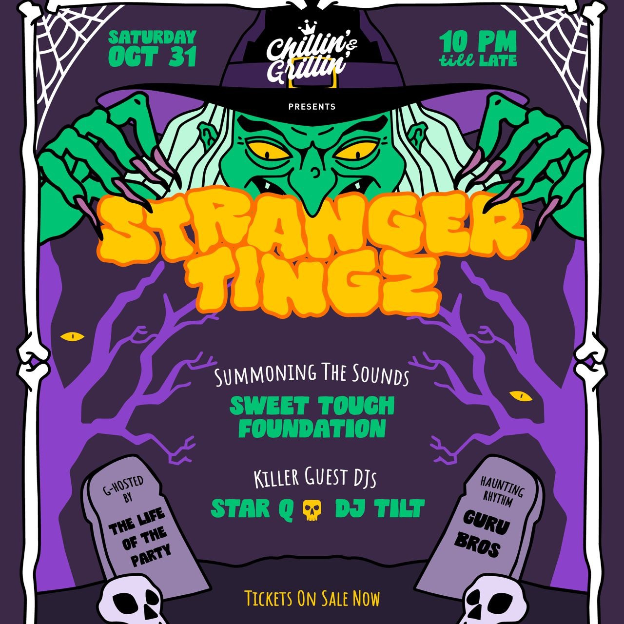Chillin’ & Grillin’ // Stranger Tingz Halloween Party // October 31 