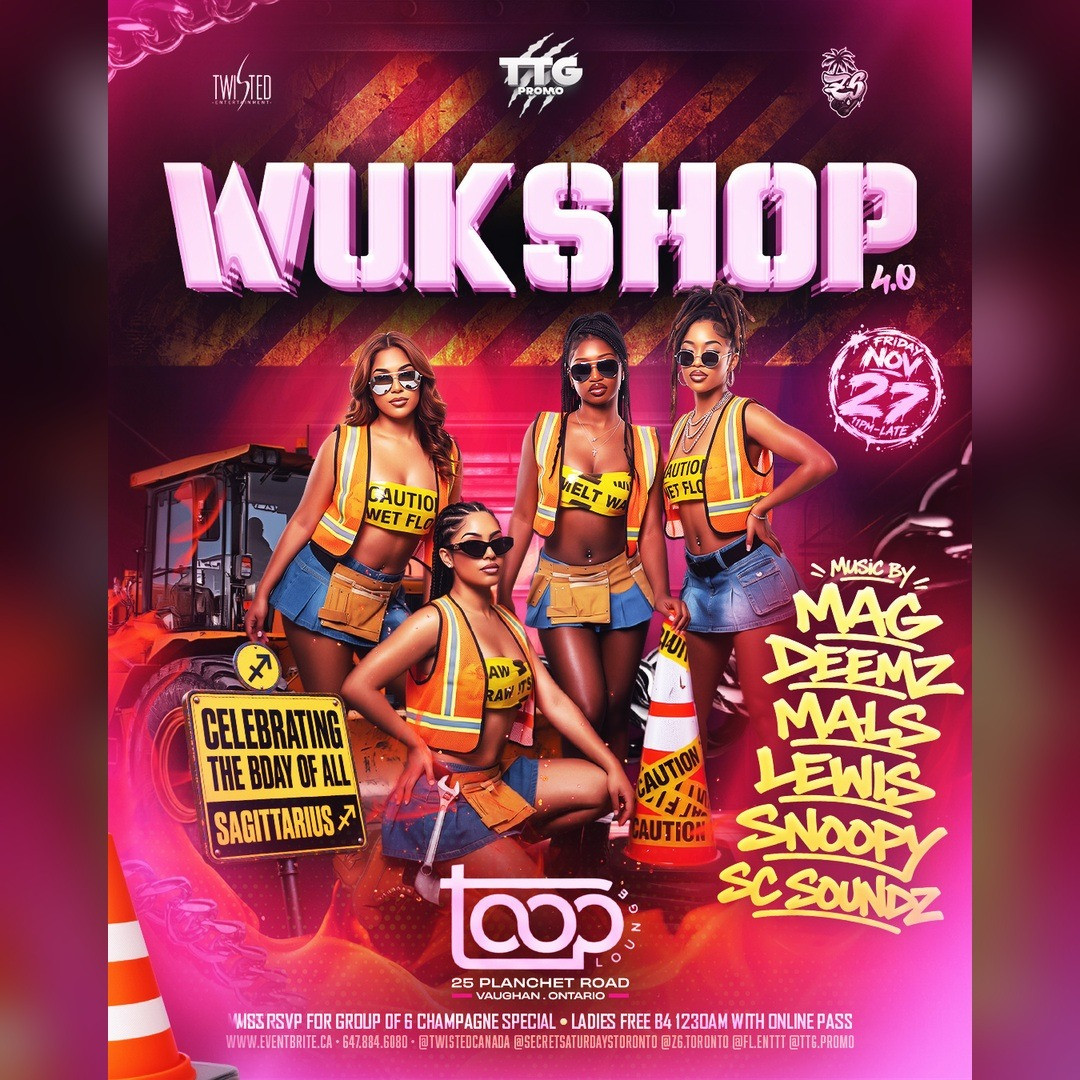 Wukshop 4.0 | Fri Nov 27 | Toop Lounge 
