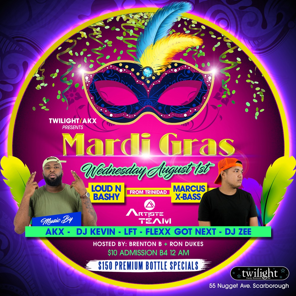 MARDI GRAS - CARIBANA WEDNESDAY