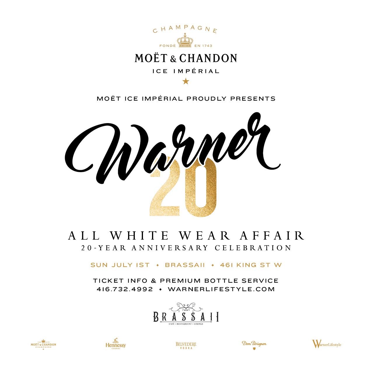 Mr. Warner's All White Wear Affair / 20-Year Anniversary Celebration @ Bras
