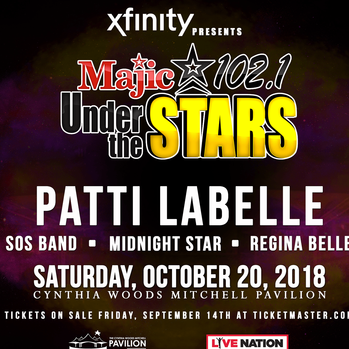 Patti LaBelle, Regina Belle, SOS Band & Midnight Star | 2018 Tickets