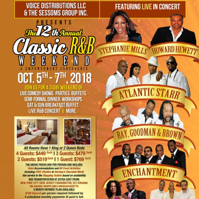 12th Annual Classic R&B Concert Weekend Oct 5-7, 2018 Tickets | Buy Tickets