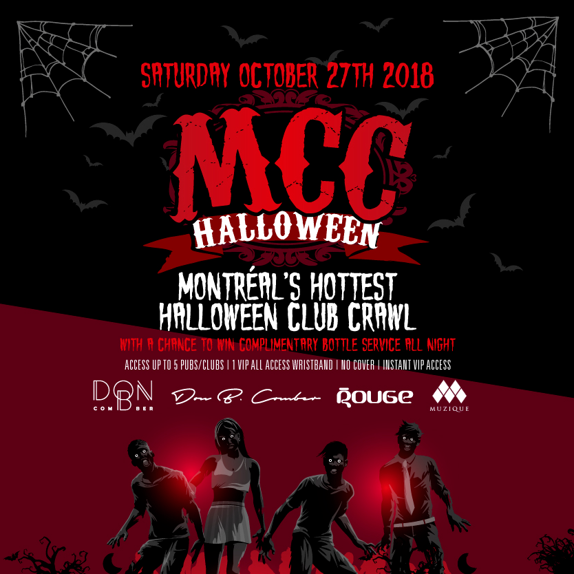 Montreal Halloween Mtl Club Crawl 2018 