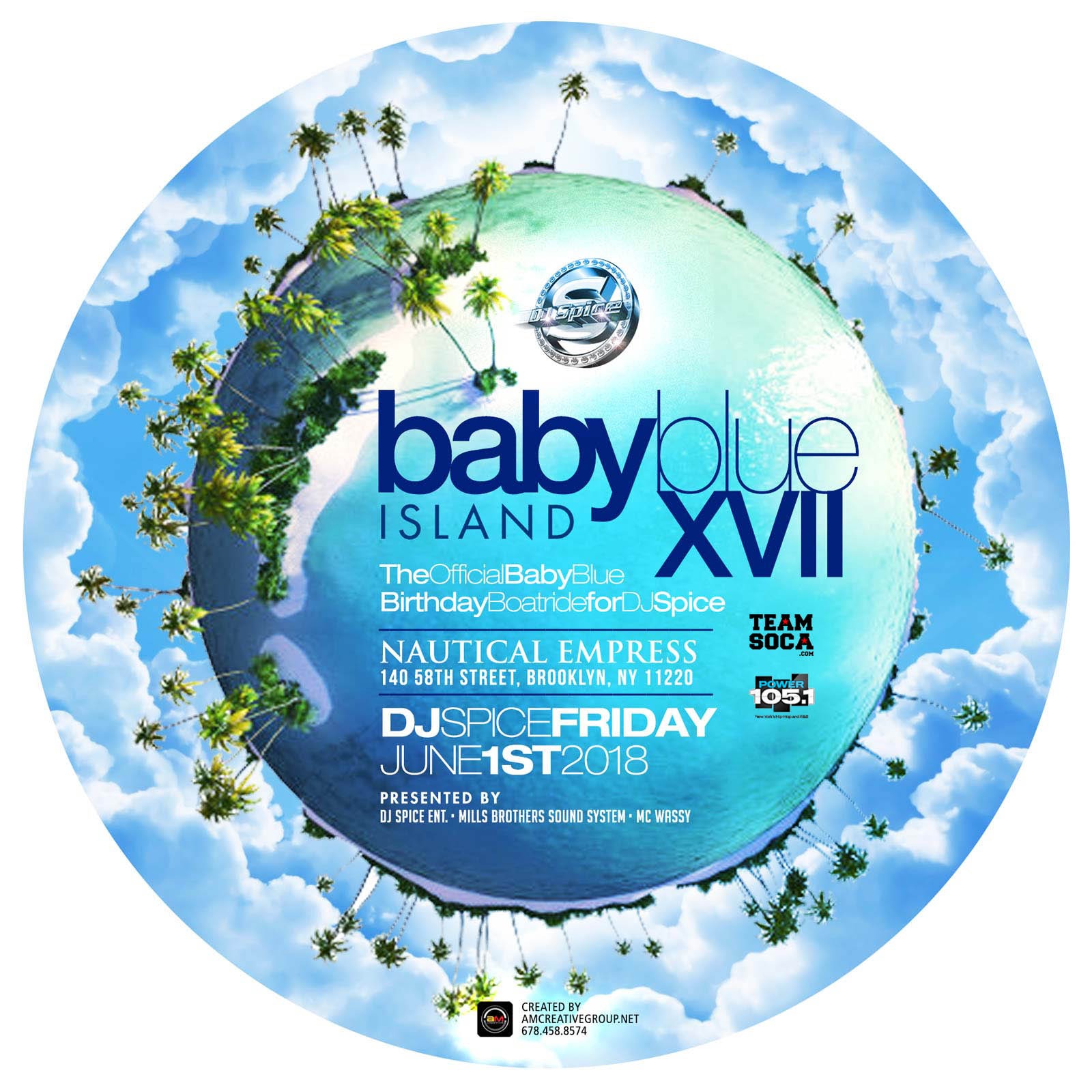 DJ Spice's Baby Blue Birthday Boatride 2018 NYC