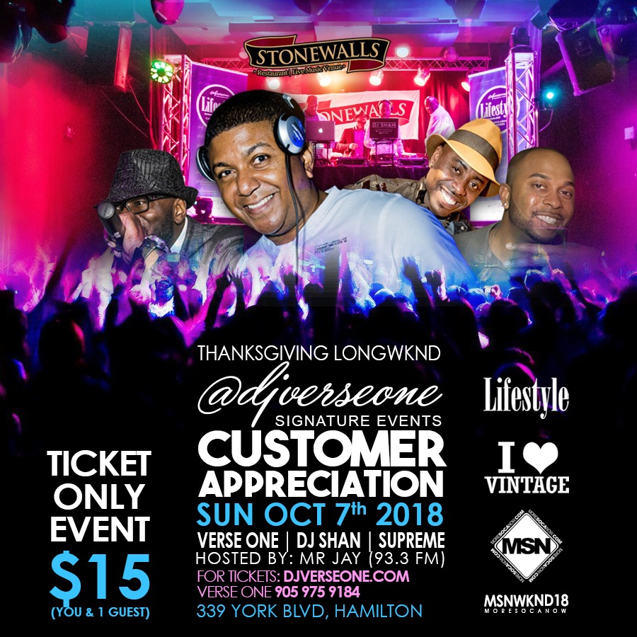 CUSTOMER APPRECIATION - DJ Verse One