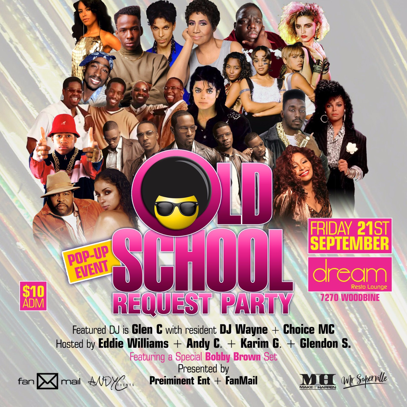 Old School Request Party Pop-Up