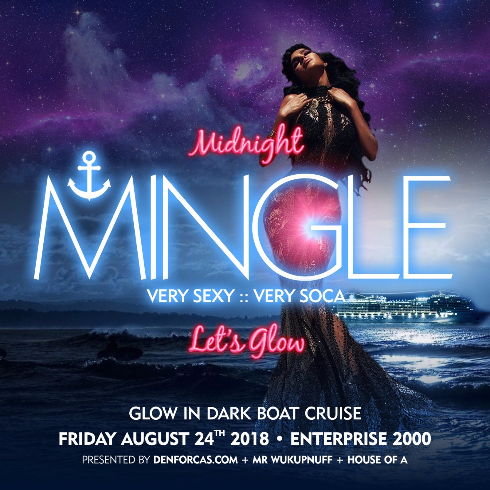 Midnight Mingle - Very Sexy, Very Soca - Let Glow In Dark Boat Cruise
