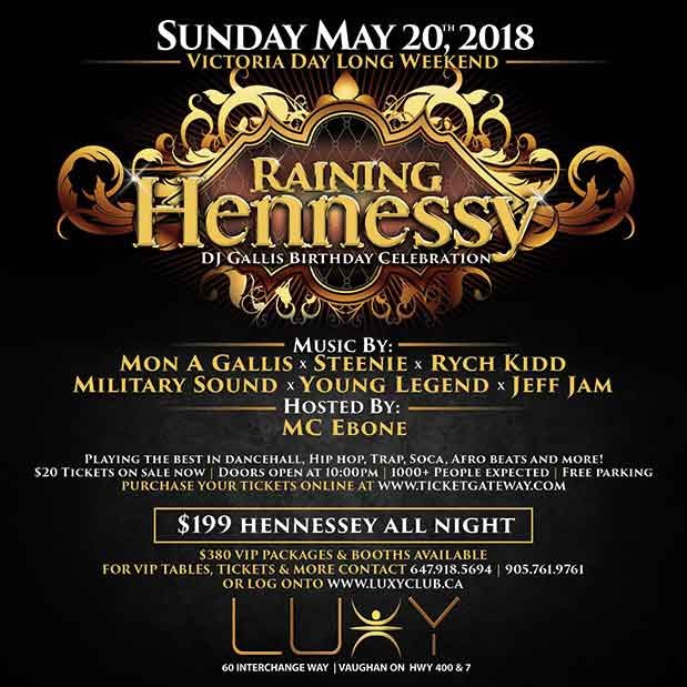 M.A.G x Luxy Nightclub x Hennessey | Raining Hennessy 4.0