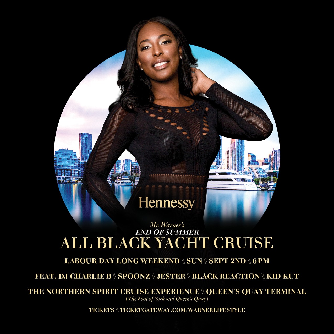All Black Wear Yacht Cruise