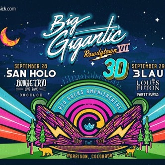 Big Gigantic Concert Red Rocks Amphitheatre 2018 Tickets - 2 Day Pass 