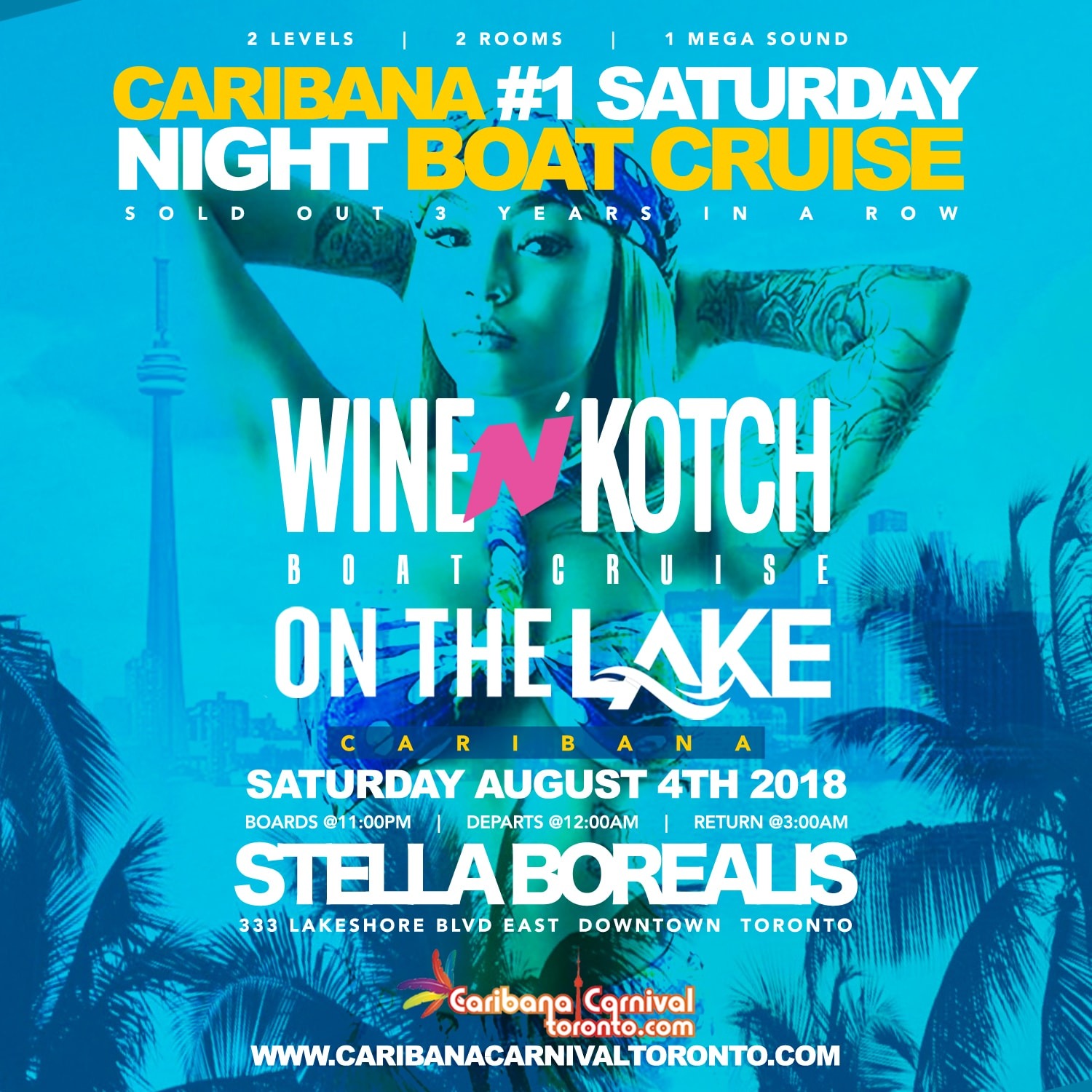 Wine N' Kotch On The Lake | Reggae Vs Soca | Caribana Saturday Aug 4th 2018