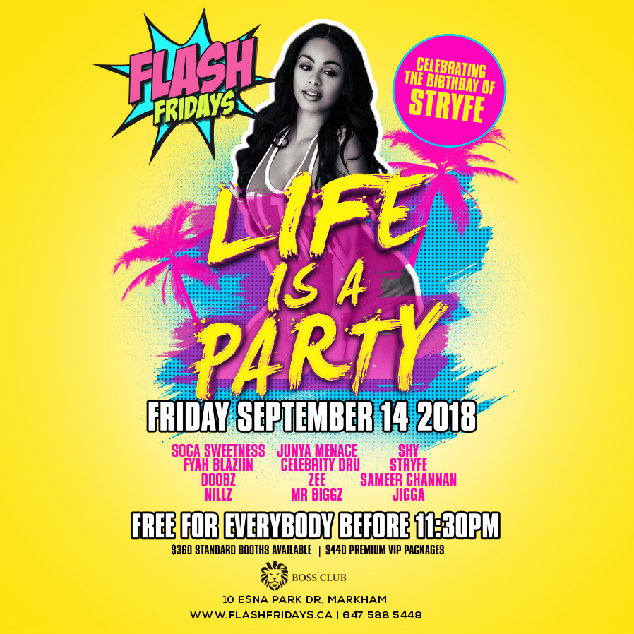 FLASH FRIDAYS - LIFE IS A PARTY