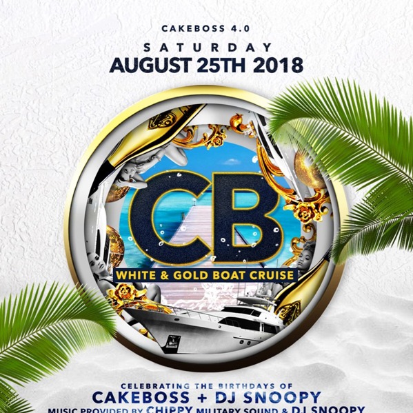Cake Boss 4.0 White and Gold Boat Cruise