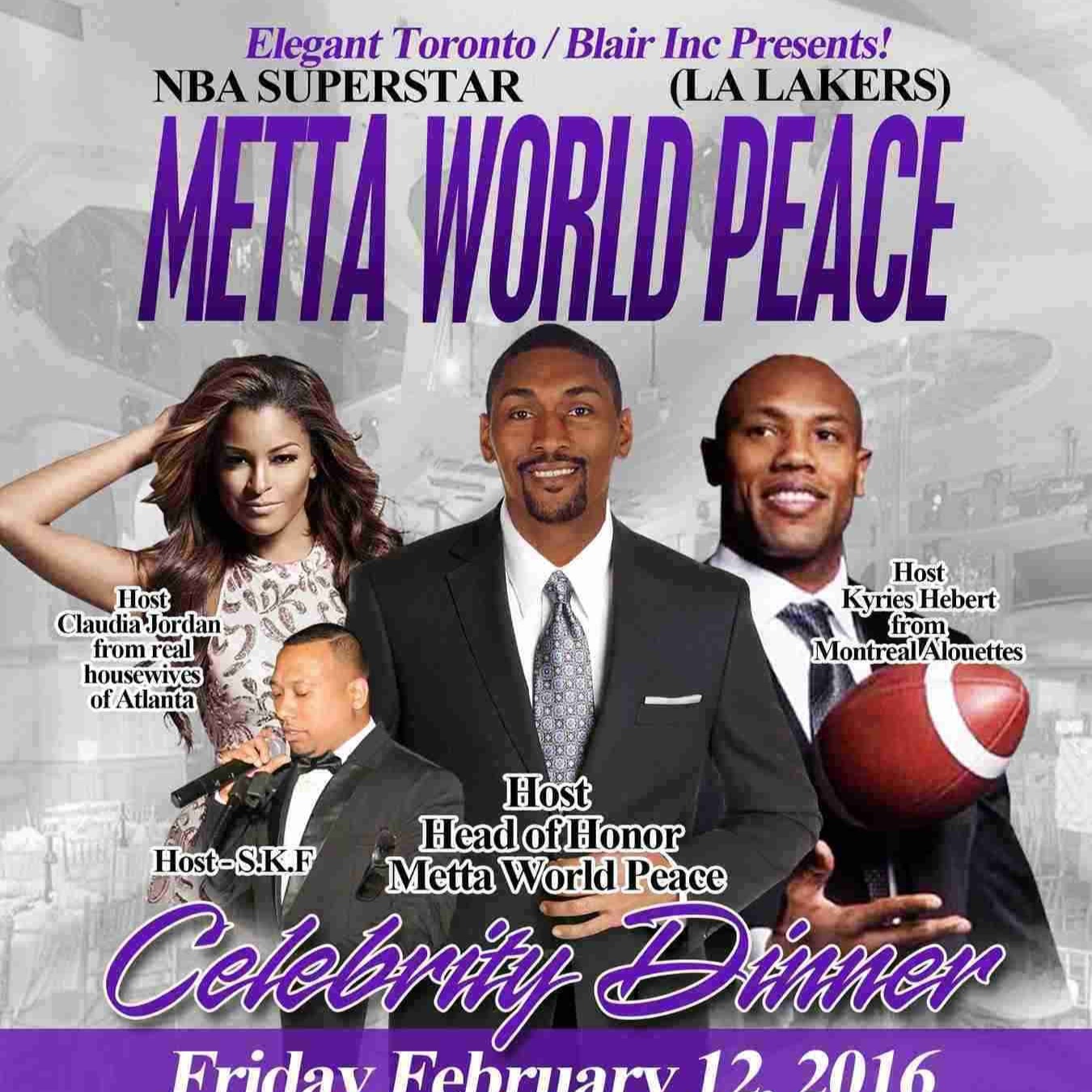 Ron RON 'METTA WORLD PEACE' - ALL STAR CELEBRITY DINNER