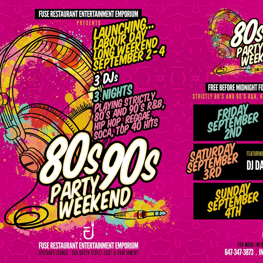 80s 90s Party Weekend 