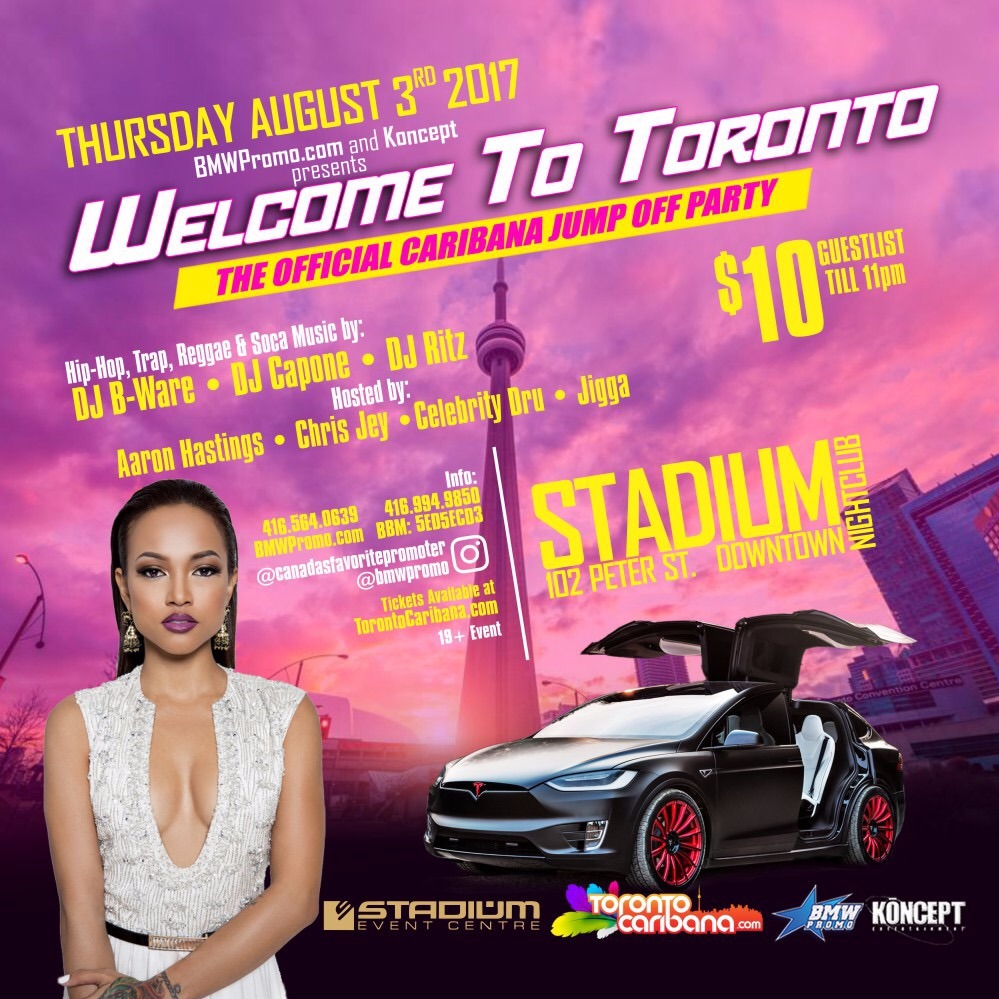 WELCOME TO TORONTO - OFFICIAL CARIBANA JUMP OFF PARTY 2017