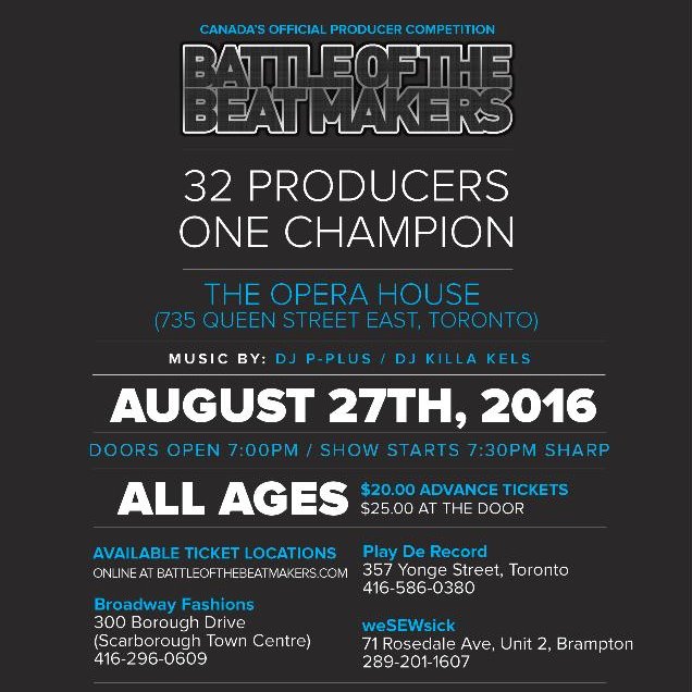 BATTLE OF THE BEAT MAKERS 2016