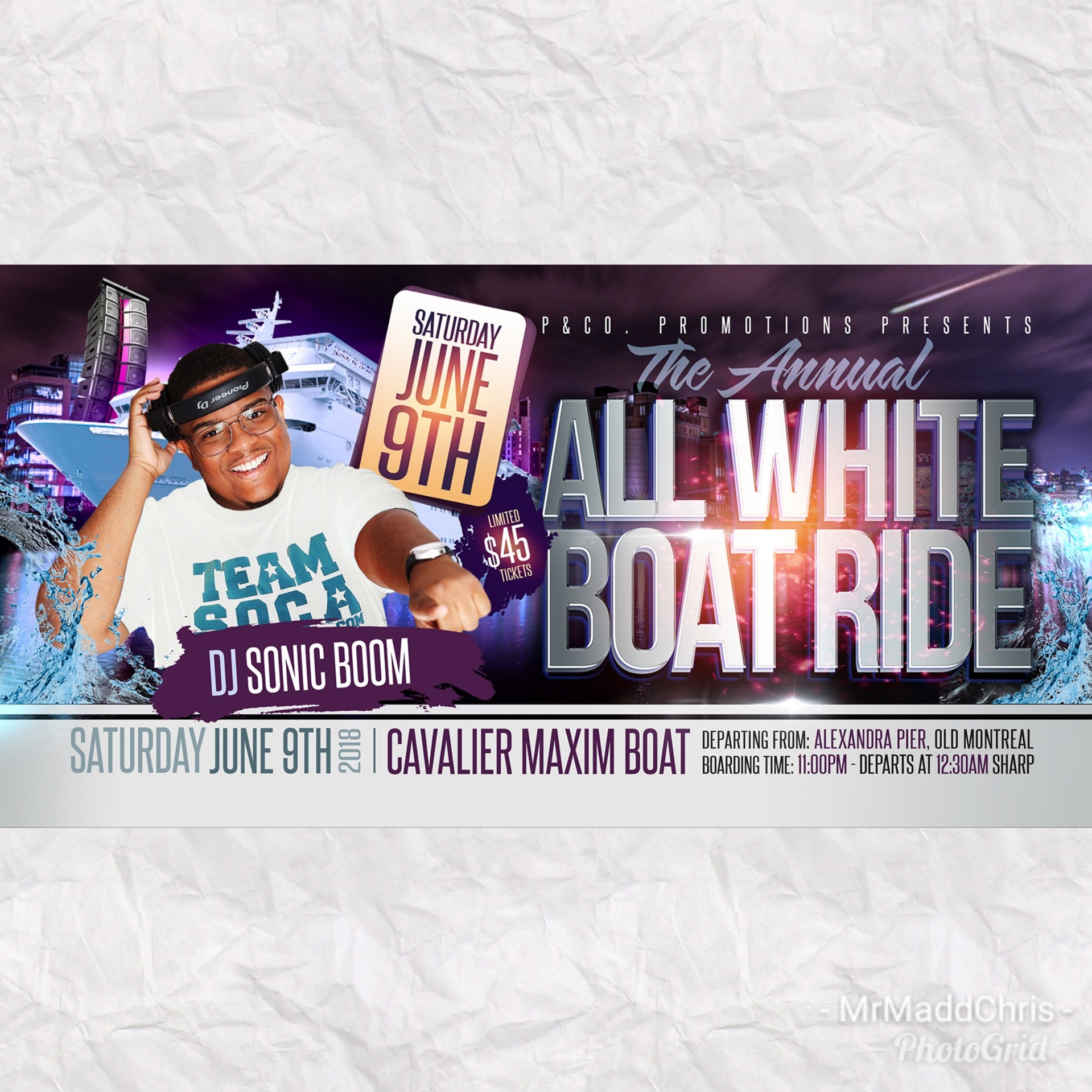 All White Boat Ride 2018