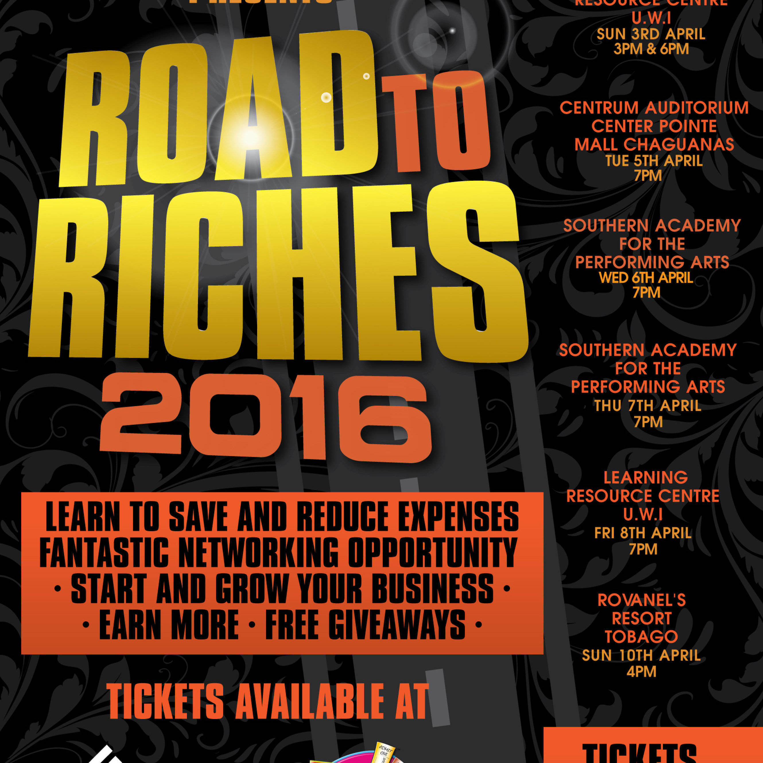 Road to Riches / 8th April / 7pm