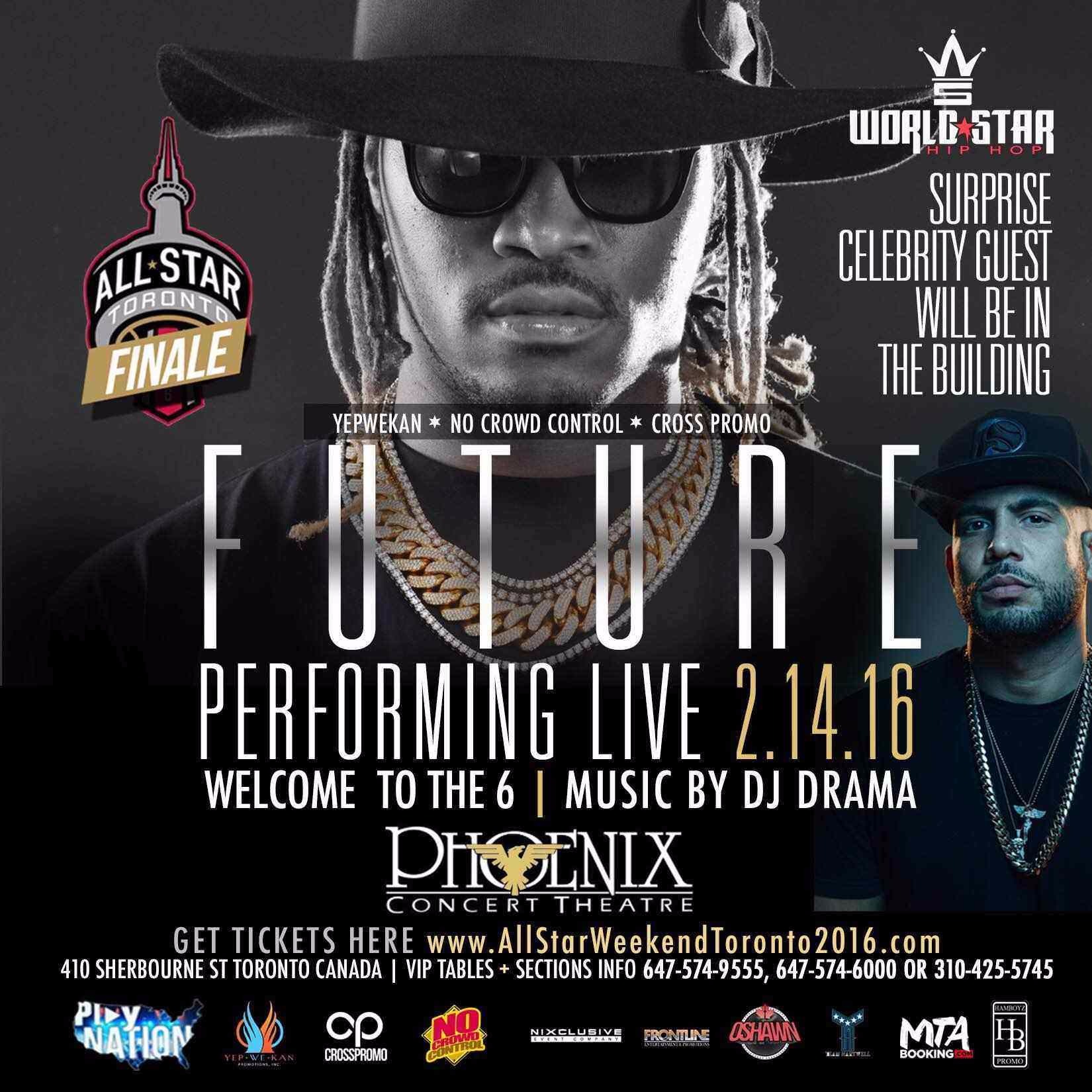 Nba All Star Weekend - Future Live In Concert W/dj Drama & Friends 