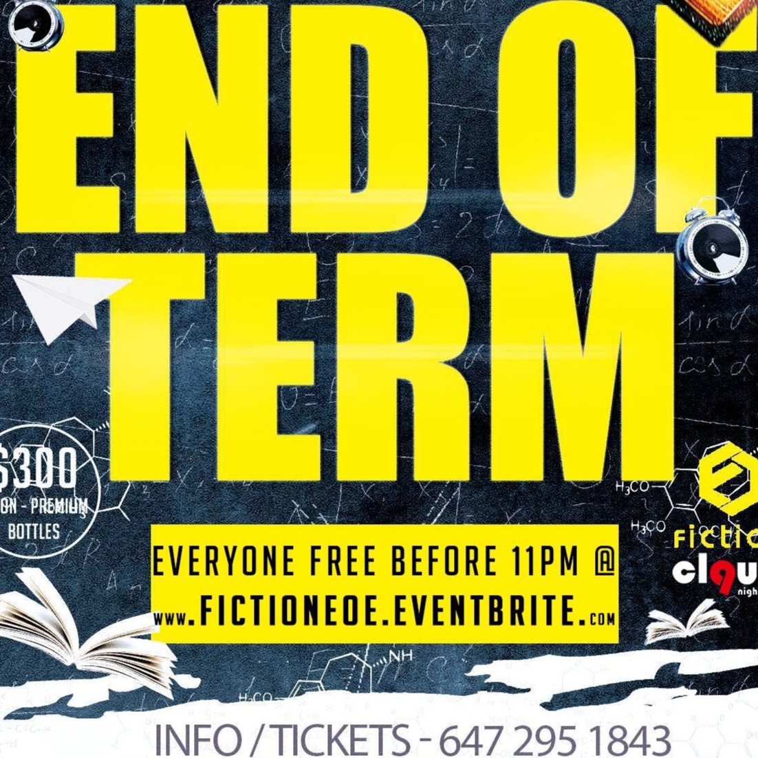 End of Term Party @ Fiction // Fri Dec 2nd | EVERYONE FREE Before 11PM