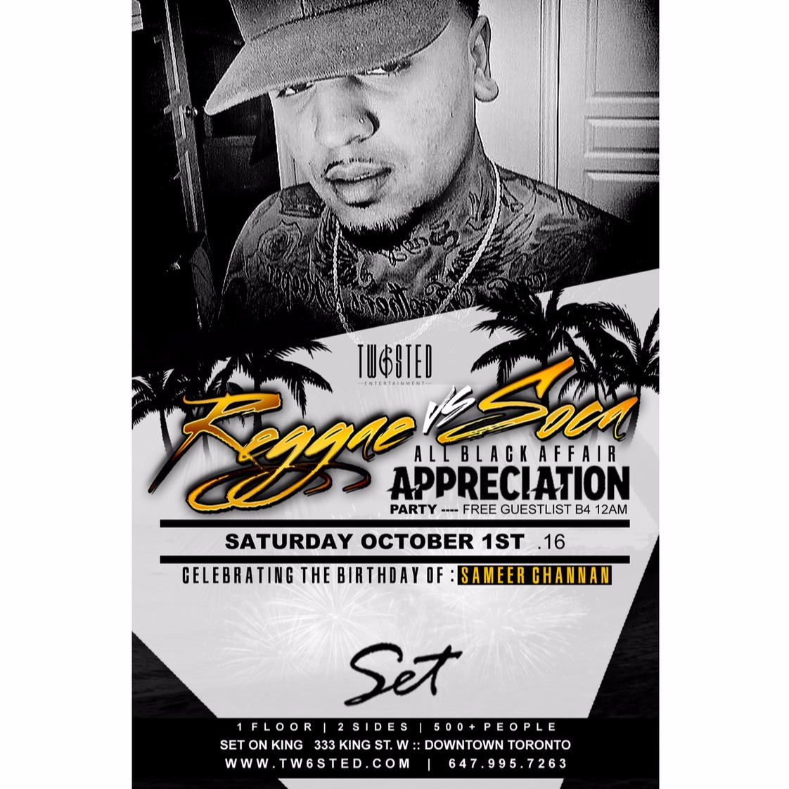 Reggae Vs Soca: All Black Affair | Appreciation Party | FREE Guest List 