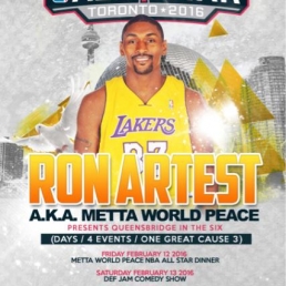 LA LAKERS SUPERSTAR RON 'METTA WORLD PEACE'  BASKETBALL CAMP