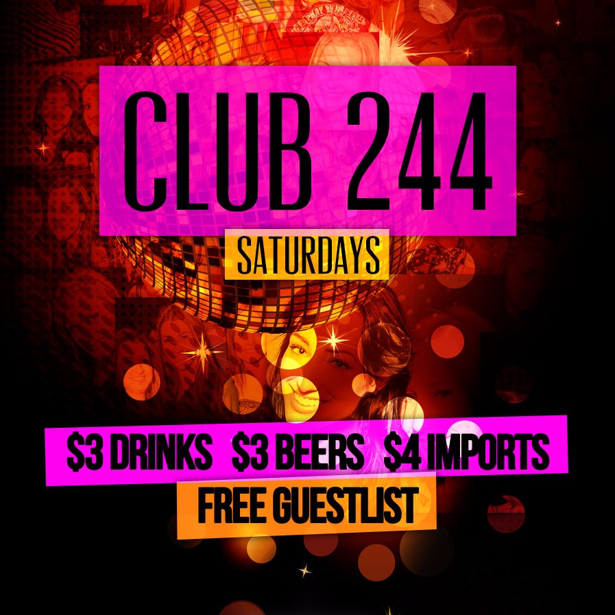 CLUB244 SATURDAYS @ BAR 244