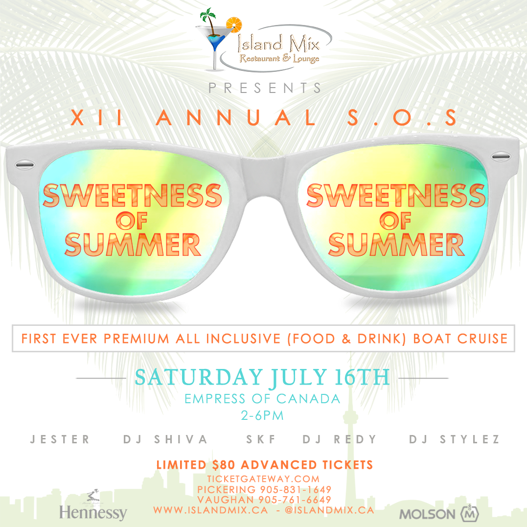 ISLAND MIX XII S.O.S ANNUAL SWEETNESS OF SUMMER BOAT CRUISE