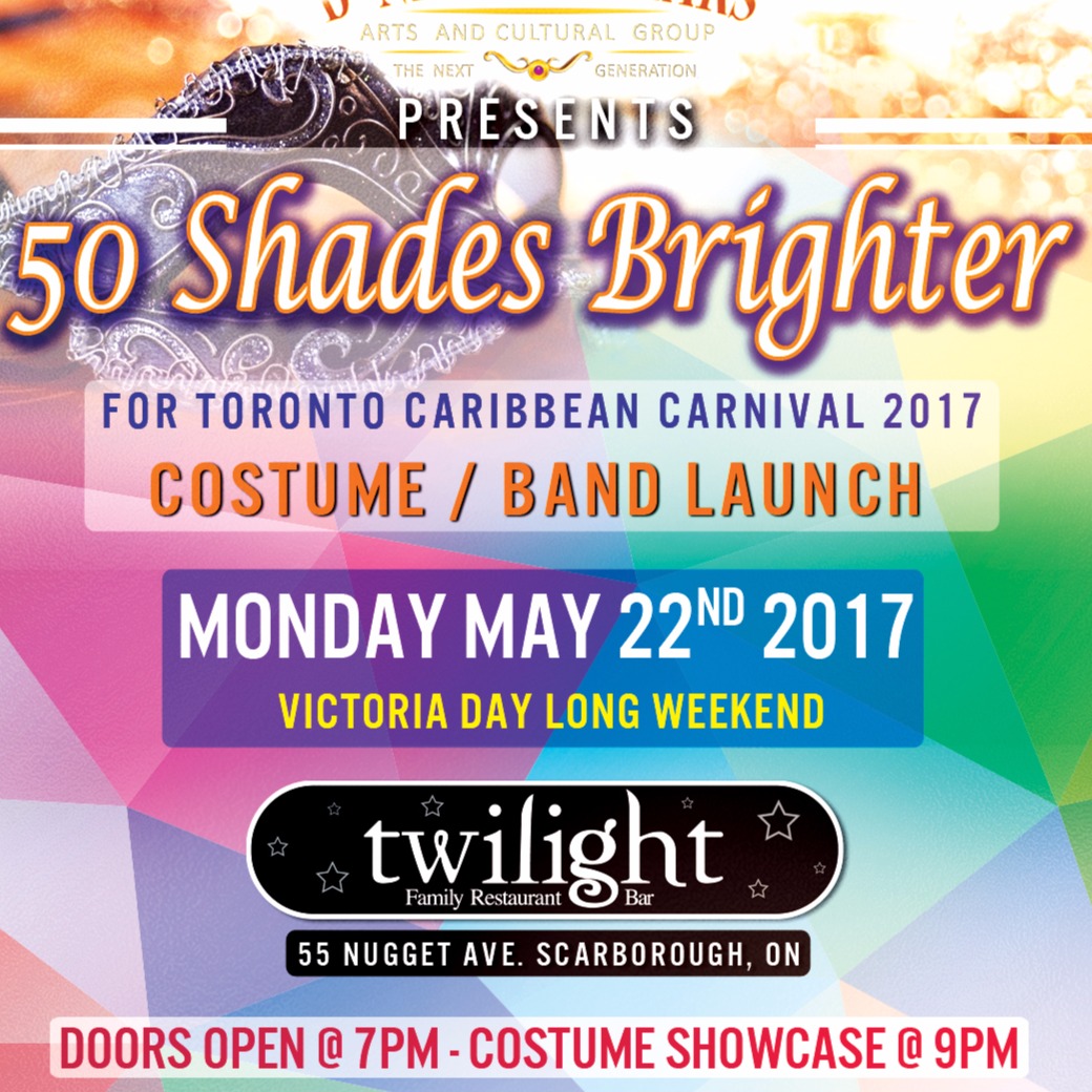 50 Shades Brighter Toronto Caribbean carnival band launch