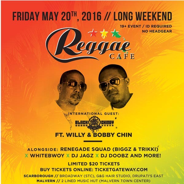 Reggae Cafe May Long Weekend