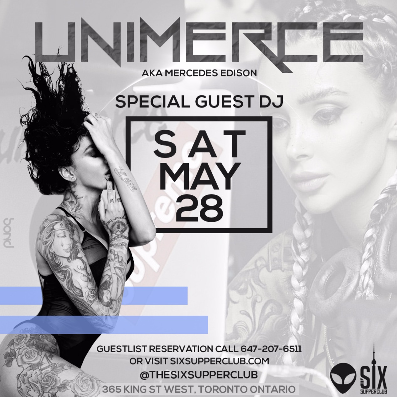 Special Guest Model/DJ Unimerce Inside The Six Supperclub