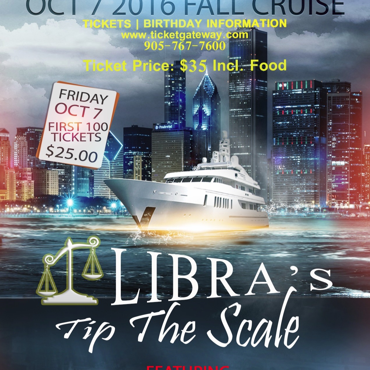 LIBRA'S TIP THE SCALE BOATCRUISE