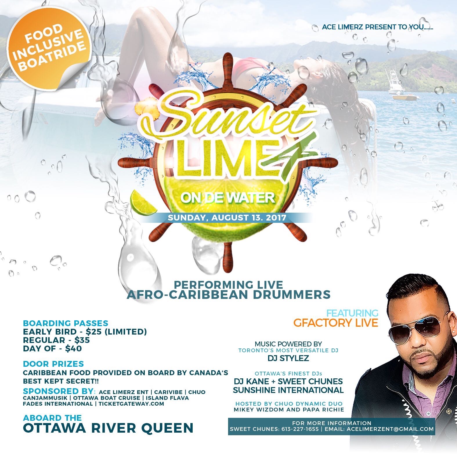 Sunset Lime 4 - Food Inclusive Daytime Boat Ride 