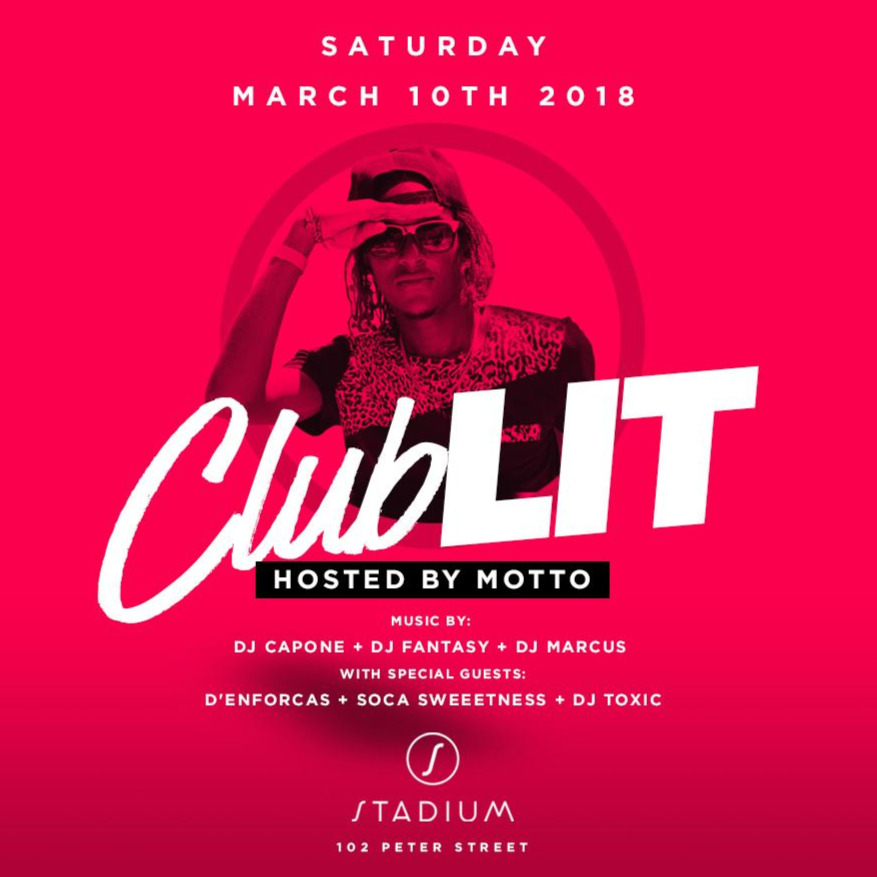 CLUB LITT FT SUPER STAR SOCA ARTIST MOTTO LIVE @STADIUM