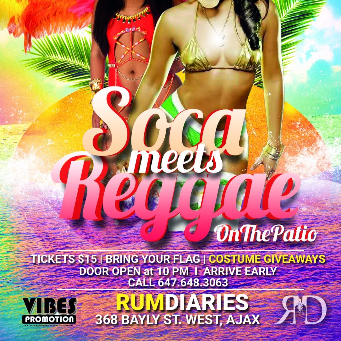 SOCA MEETS REGGAE ON THE PATIO