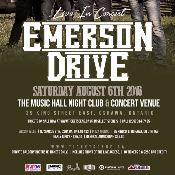 EMERSON DRIVE LIVE IN CONCERT