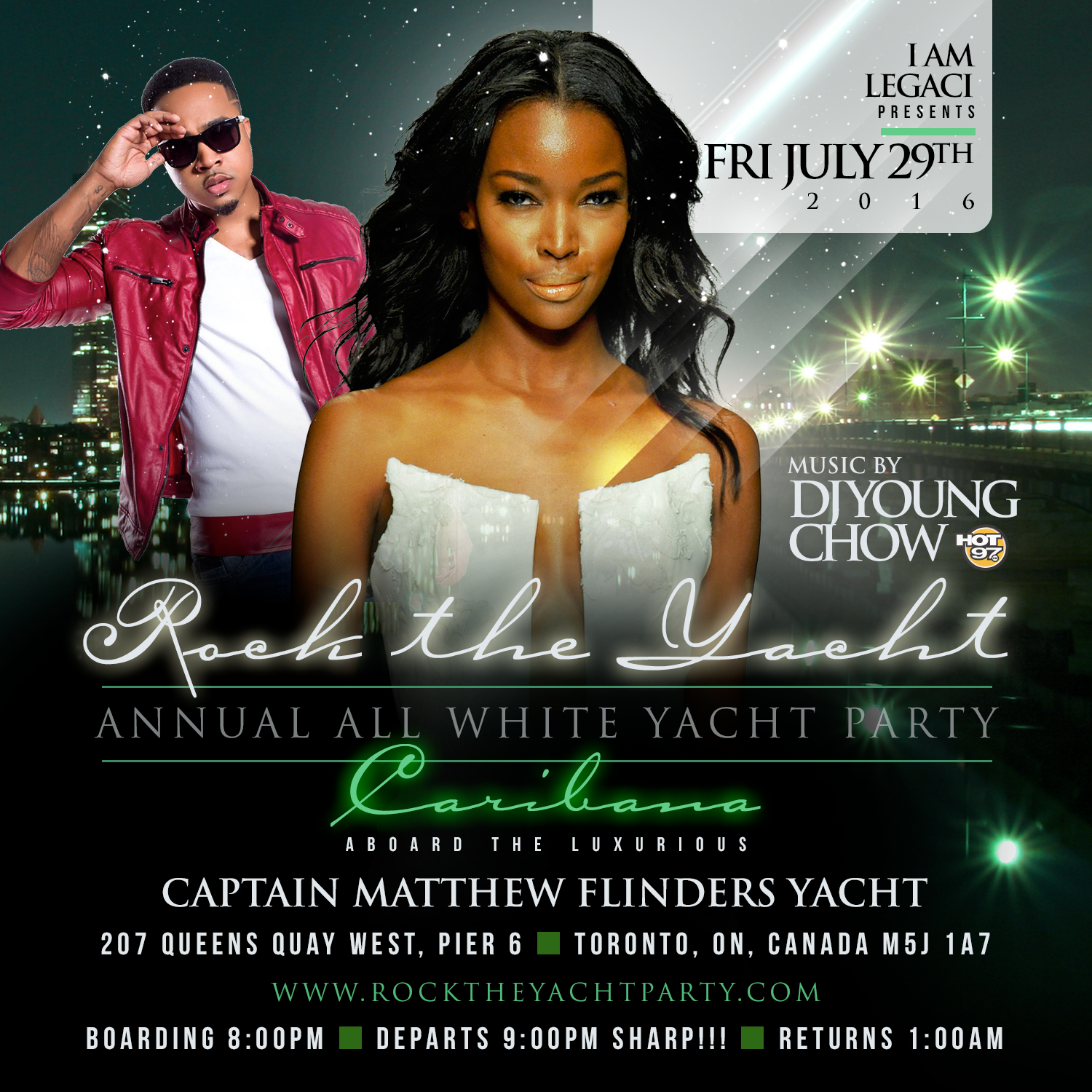 4TH ANNUAL ROCK THE YACHT ALL WHITE YACHT PARTY • TORONTO CARIBANA 2016