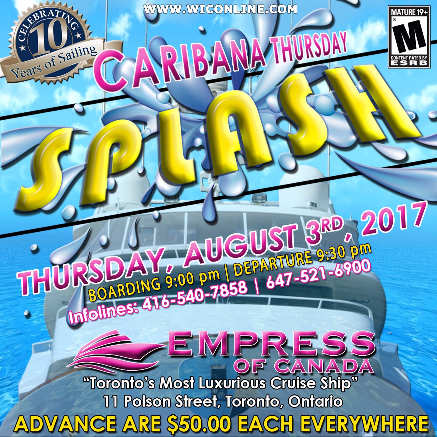 Splash - 10th Annual Sold Out Boat Cruise