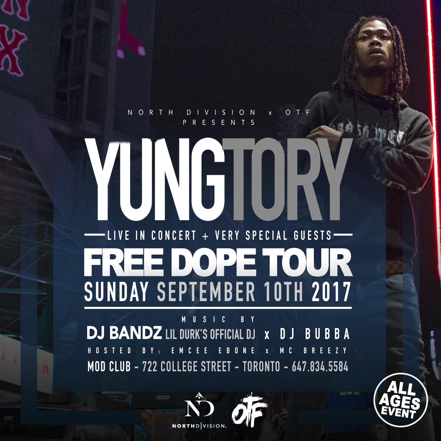 YUNG TORY LIVE IN CONCERT TORONTO