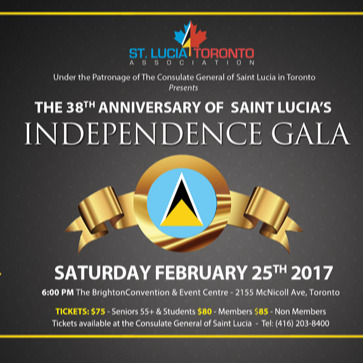 THE 38TH ANNIVERSARY OF SAINT LUCIA'S INDEPENDENCE GALA