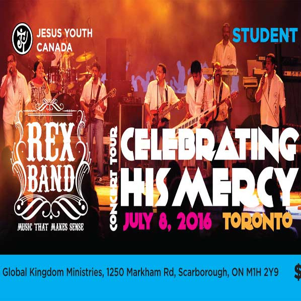 Rexband Celebrating His Mercy Concert Tour // July 8th 