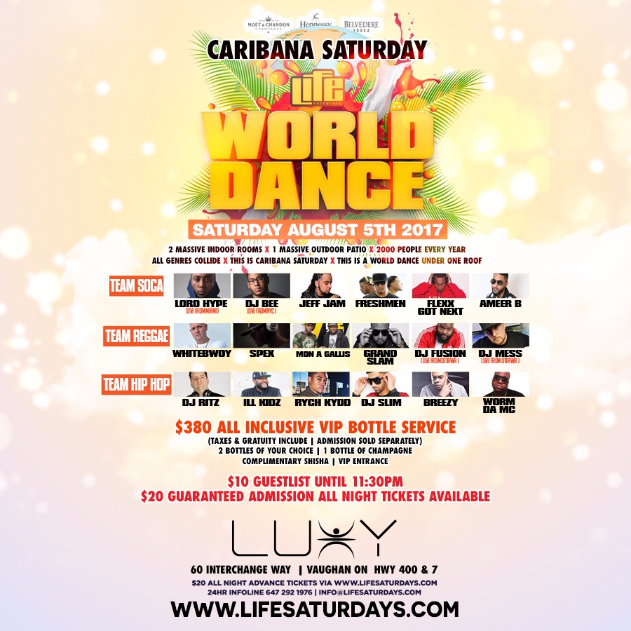 LIFE SATURDAYS - WORLD DANCE 2017 | CARIBANA SATURDAY