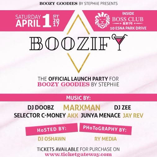 BOOZIFY - The Official Launch Party Of Boozy Goodies