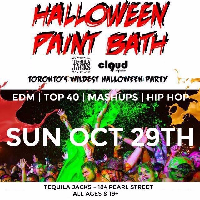 Halloween Paint Bath 2017 @ Tequila Jacks // Sun Oct 29 | All Ages & 19+