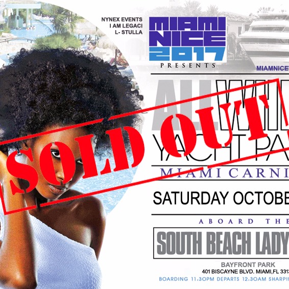 MIAMI NICE 2017 THE ANNUAL MIAMI CARNIVAL ALL WHITE YACHT PARTY