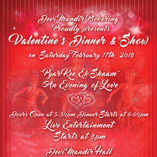 Devi Mandir Pickering - Valentine's Dinner & Dance